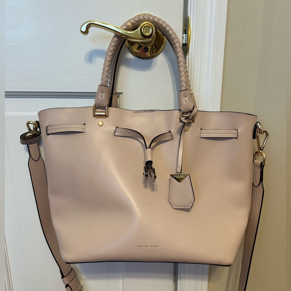Michael Kors Blush Pink Blakely Medium Bucket Tote
